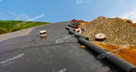 Modern "TEXPOLIMER" geosynthetics are used during the technical stage of rehabilitating the "Samosyrovsky" landfill.